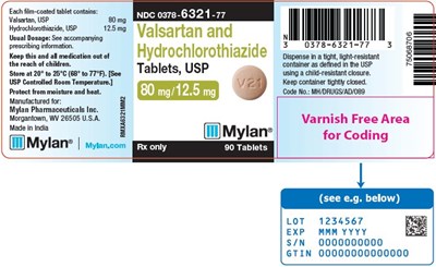 image-07.jpg Valsartan and Hydrochlorothiazide Tablets, USP 80 mg/12.5 mg Bottle Label - image 07