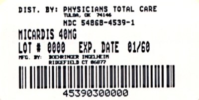 Micardis 40 mg 30 Tablets (4539)