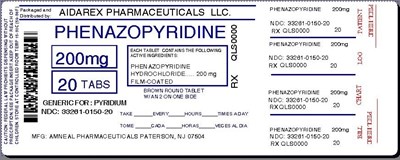 Image Label (Phenazopyridine HCl 100mg 200mg Tab For Amneal 3)