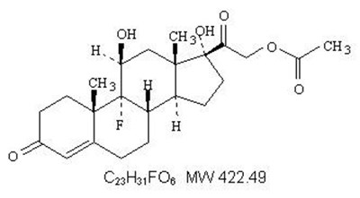 Chemical Structure - fludrocortisone acetate 1
