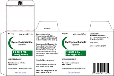 cyclophosphamide-fig4.jpg PACKAGE LABEL-PRINCIPAL DISPLAY PANEL-1 g per 5 mL (200 mg per mL) - Container-Carton (1 Vial) - cyclophosphamide fig4