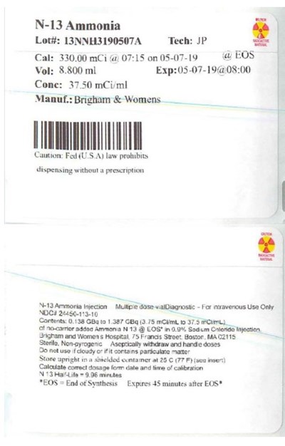 Drug Product Label - NH3 Label