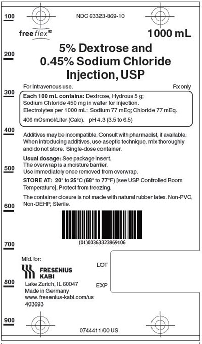 Package Label (PRINCIPAL DISPLAY – Dextrose and Sodium Chloride 1000 mL Bag Label)