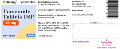 torsemide-fig3.jpg PACKAGE LABEL-PRINCIPAL DISPLAY PANEL - 20 mg (100 Tablets Bottle) - torsemide fig3