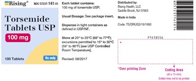 torsemide-fig4.jpg PACKAGE LABEL-PRINCIPAL DISPLAY PANEL - 100 mg (100 Tablets Bottle) - torsemide fig4