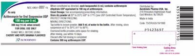 azithromycin-fig1.jpg PACKAGE LABEL-PRINCIPAL DISPLAY PANEL - 100 mg per 5 mL (15 mL Bottle) - azithromycin fig1