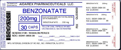 Image Label (Benzonatate Cap 100mg 200mg For Intergel 3)