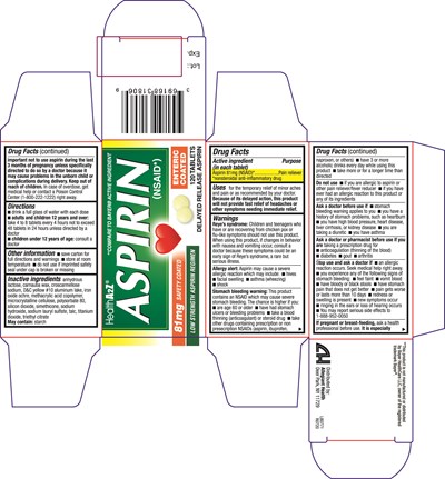 318   Health A2z Aspirin 81mg Enteric Coated 1