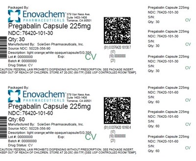 225mg.jpg PRINCIPAL DISPLAY PANEL - 75 mg Capsule Blister Pack - 225mg