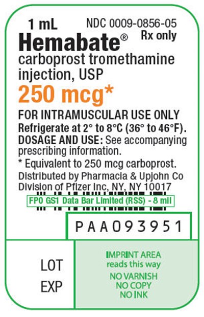 hemabate-03.jpg PRINCIPAL DISPLAY PANEL - 1 mL Ampule Label - hemabate 03