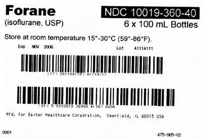 image-03.jpg Forane Carton Label - NDC 10019-360-40 - image 03