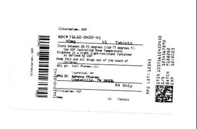 Bottle Label 40 mg (71610 0422 45)