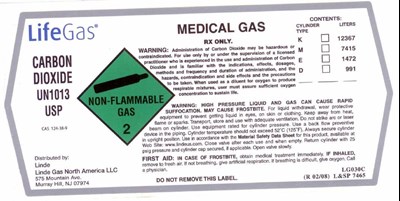 Carbon Dioxide Label 2 (Riwslifegascarbondioxide)