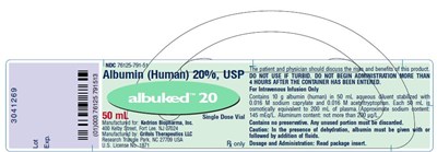 50 mL Albuked 20% Vial (Ablukedlabel)