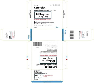 ket0g-0006-09.jpg PACKAGE LABEL - PRINCIPAL DISPLAY - Ketorolac Tromethamine 2 mL Carton Panel - ket0g 0006 09