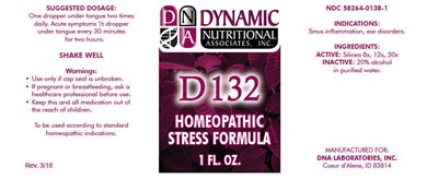 PRINCIPAL DISPLAY PANEL - 1 FL. OZ. Bottle Label - d132 01