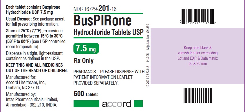 what is the medication buspirone hcl used for