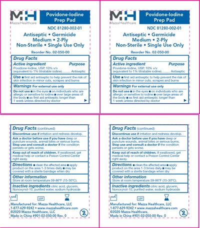 Principal Display Panel - 1 Prep Pad Pouch Label - pov03 0000 02