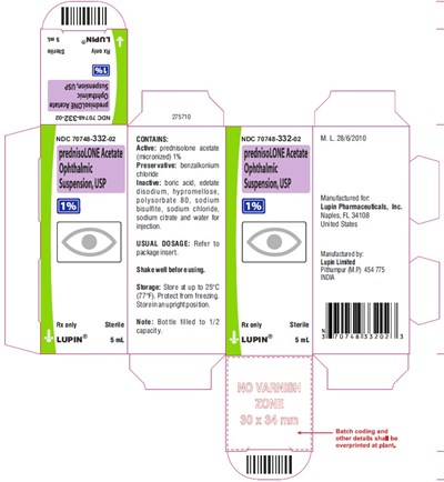 f91d91ab-9100-4c26-967b-7d7efc290dc9-02.jpg NDC 70748-332-02Rx OnlyPrednisolone Acetate Ophthalmic Suspension, USP 1%Sterile5 mL - f91d91ab 9100 4c26 967b 7d7efc290dc9 02