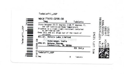 Bottle Label 5 mg (71610 0298 08)
