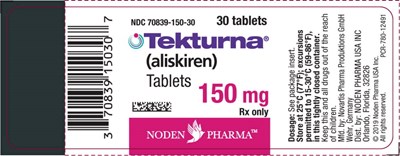Principal Display Panel (Package Label – 150 mg Bottle Label)