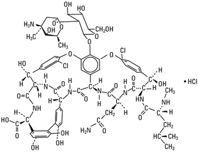 Chemical Structure - vancomycin 01