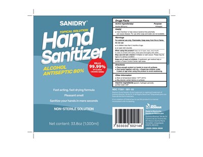 77251 001 03 Sanidiry Fda80  1l