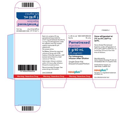 pemetrexed-17.jpg PRINCIPAL DISPLAY PANEL - 40 mL Vial Carton - pemetrexed 17