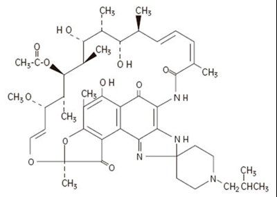 Chemical Structure - mycobutin 01