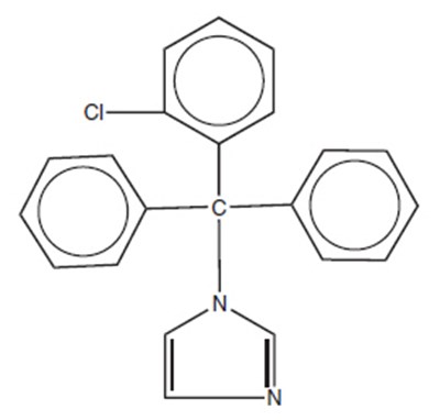 Chemical Structure - clotrimazole 01
