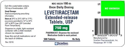 Levetiracetam 750 mg Er Tabs.jpg (Levetiracetam 750mg 500tabs)