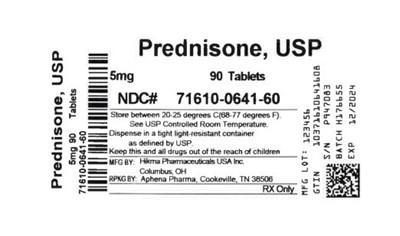 Bottle Label 5 mg (71610 0641 60)