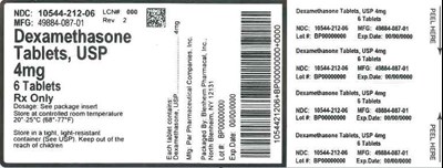 Label Graphic-4 mg 6 tablets - container 4