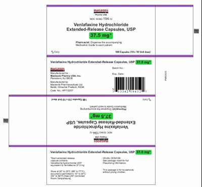 venlafaxine-37-5-100s-carton.jpg carton - venlafaxine 37 5 100s carton