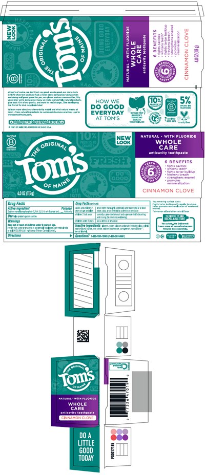 PRINCIPAL DISPLAY PANEL - 133 g Tube Carton - toms 01