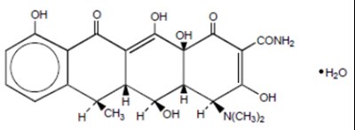 doxycycline-01.jpg Chemical Structure - doxycycline 01