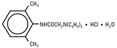 Structural Formula Lidocaine Hydrochloride (Lidocaine Hydrochloride 01)