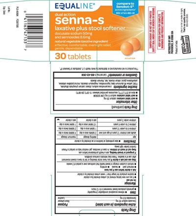 Docusate Sodium 50 mg, Sennosides 8.6 mg (Senna S Orange Tablets Tcb 1)