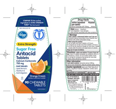 Kroger Assorted Fruit Antacid Tablets 90 Counts - 102AB96PVLFLB