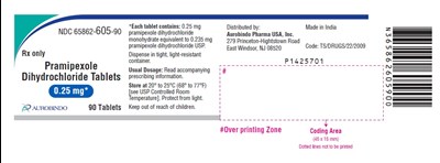 PACKAGE LABEL-PRINCIPAL DISPLAY PANEL - 0.25 mg (90 Tablet Bottle) - pramipexole fig2