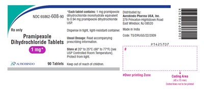 PACKAGE LABEL-PRINCIPAL DISPLAY PANEL - 1 mg (90 Tablet Bottle) - pramipexole fig5