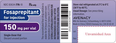 fos0f-0000-02.jpg PACKAGE LABEL – PRINCIPAL DISPLAY PANEL – Vial Label - fos0f 0000 02
