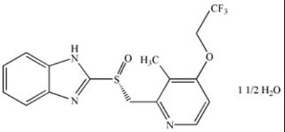 Dexlansoprazole Structural Formula - image 01