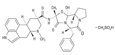 structure - dihydroergotamine mesylate injection usp 1