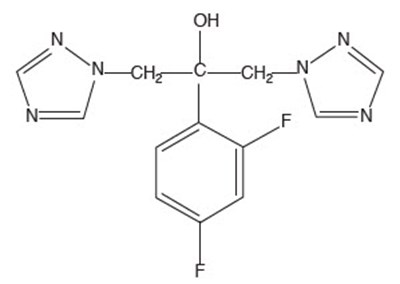 Chemical Structure - fluconazole 01