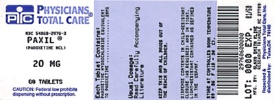 Image Of 20 mg Package Label (2976)