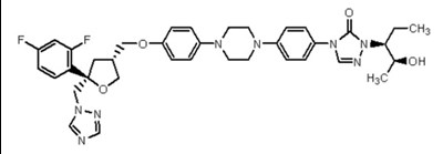Posaconazole chemical structure - image 1