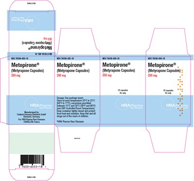 PRINCIPAL DISPLAY PANEL - 250 mg Bottle Carton - metopirone 02