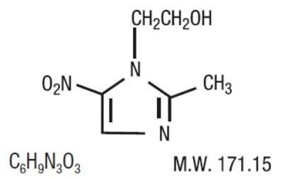 Image Description (Metronidazole Structure)
