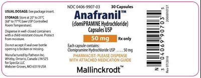 PACKAGE LABEL - PRINCIPAL DISPLAY PANEL - 50 mg Bottle - anafranil 7